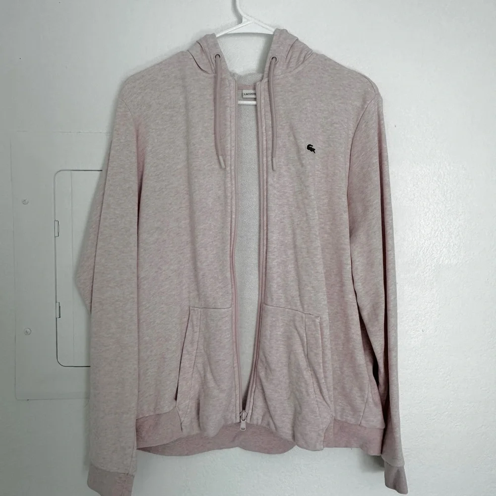 Lacoste Sport Pink Hoodie Sweater, 44 - Picture 3 of 4
